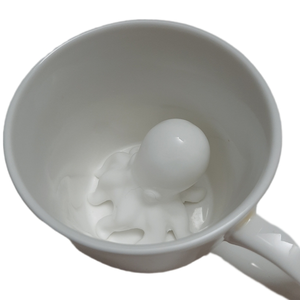 🍒 Octopus Surprise Mug Peekaboo Cup White 3D Octopus Tentacles Kids Children's